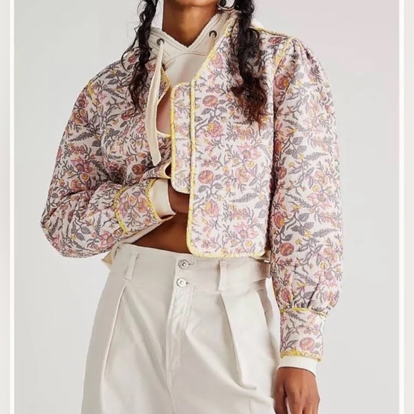 Free People Jackets & Blazers - Free People x Llani Reversible Quilted Sofi Crop Jacket XL